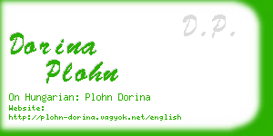 dorina plohn business card